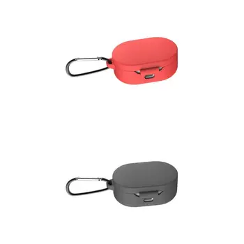 Kırmızı + Gri için 2 paket silikon Lüks Kulaklık Kapağı