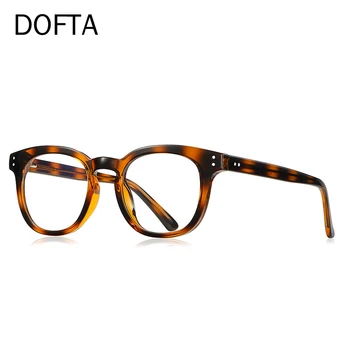DOFTA mavi ışık engelleme gözlük kadın erkek gözlük çerçevesi erkekler Vintage reçete gözlük miyopi optik gözlük 5903