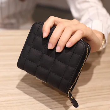 Kadınlar için cüzdanlar Siyah Çek Çantalar Lüks Tasarımcı Cüzdan Moda Unistybag Katı Sevimli Küçük Cüzdan PU Kız Debriyaj Çanta