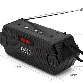 LED mini taşınabilir bluetooth'lu kablosuz hoparlör Bas Sütun Açık USB MP3 FM Subwoofer Hoparlör AUX TF Telefon PCM